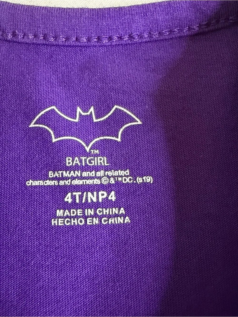DC Comics Batgirl Purple Tutu‎ Dress Girls Size 4T